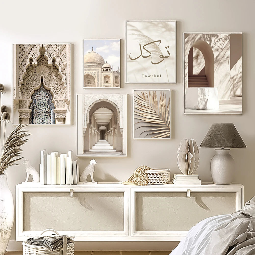 Moroccan Mosque Islamic Canvas Wall Art Decor