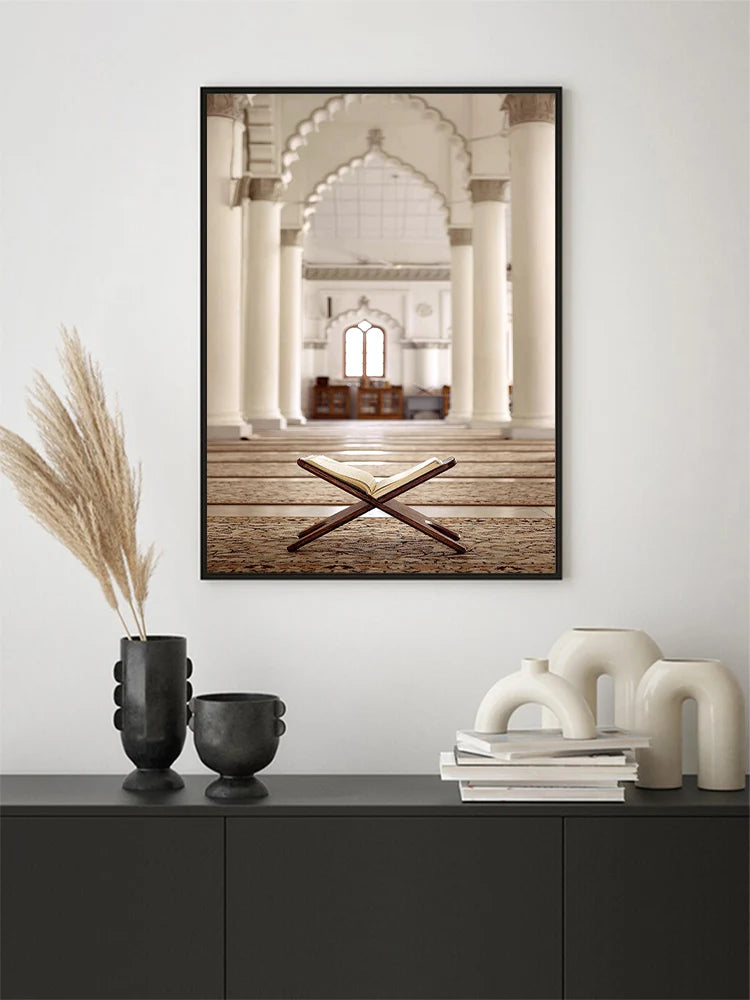Moroccan Mosque Islamic Canvas Wall Art Home Decor
