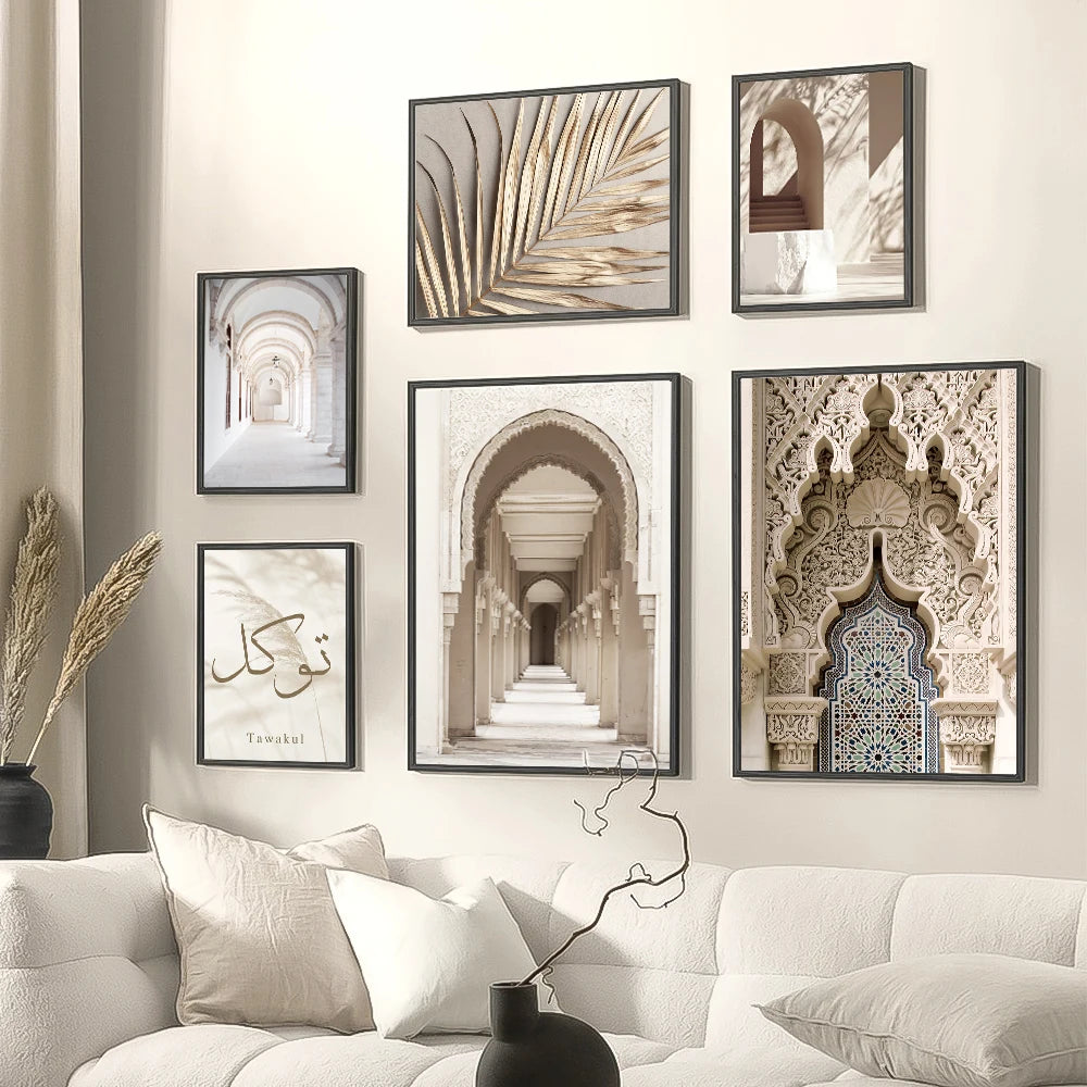 Moroccan Mosque Islamic Canvas Wall Art Decor