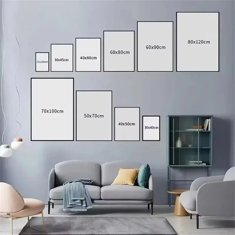 Different sizes of wall art available 