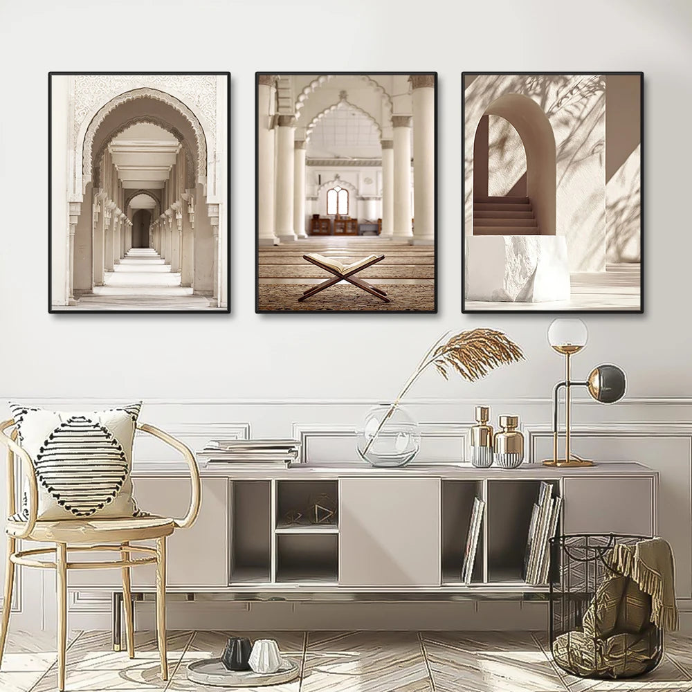 Moroccan Mosque Islamic Canvas Wall Art Home Decor