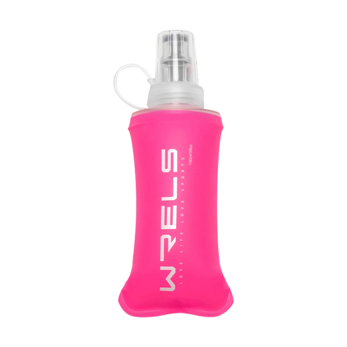 Pink spray bottle with 'WELS' branding on a white background
