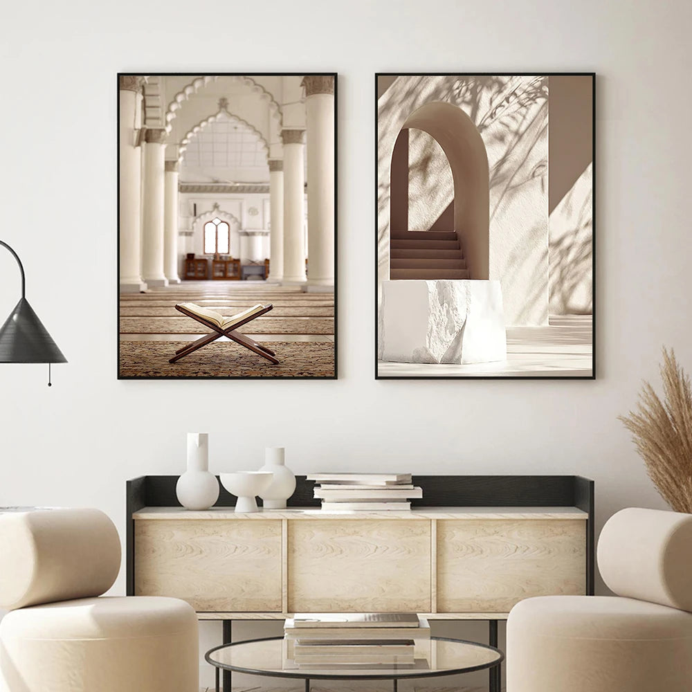 Moroccan Mosque Islamic Canvas Wall Art home Decor