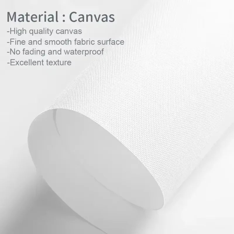 high quality waterproof excellent texture fine and smooth fabric used in the canvas with no fading.